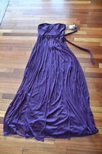 Davids Bridal Bridesmaid Dress Style-your-way Convertible Plum style#F19515 Sz 4