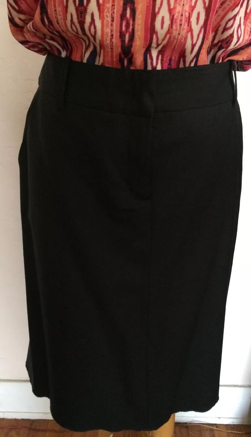 Women’s BZBG MaxAzaria Black Knee Lenght Professional/ Casual Pockets Skirt Sz 8