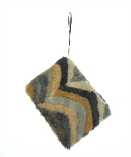 RODE SKO Clutch Bag BrownxWhitexLight blue etc. 2200428670139 eBay