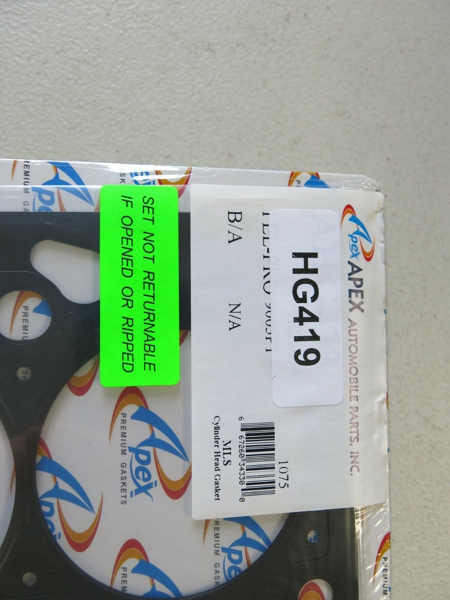 Engine Cylinder Head Gasket-VIN: 3, DOHC, Zetec, 16 Valves Apex