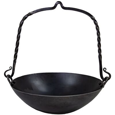Medieval Inspired Functional Camping Kettle Viking Outdoor Forged ...