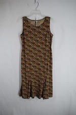 Julian Taylor New York Womens Multicolor Tank Sheath Pleated Bottom Dress 8P