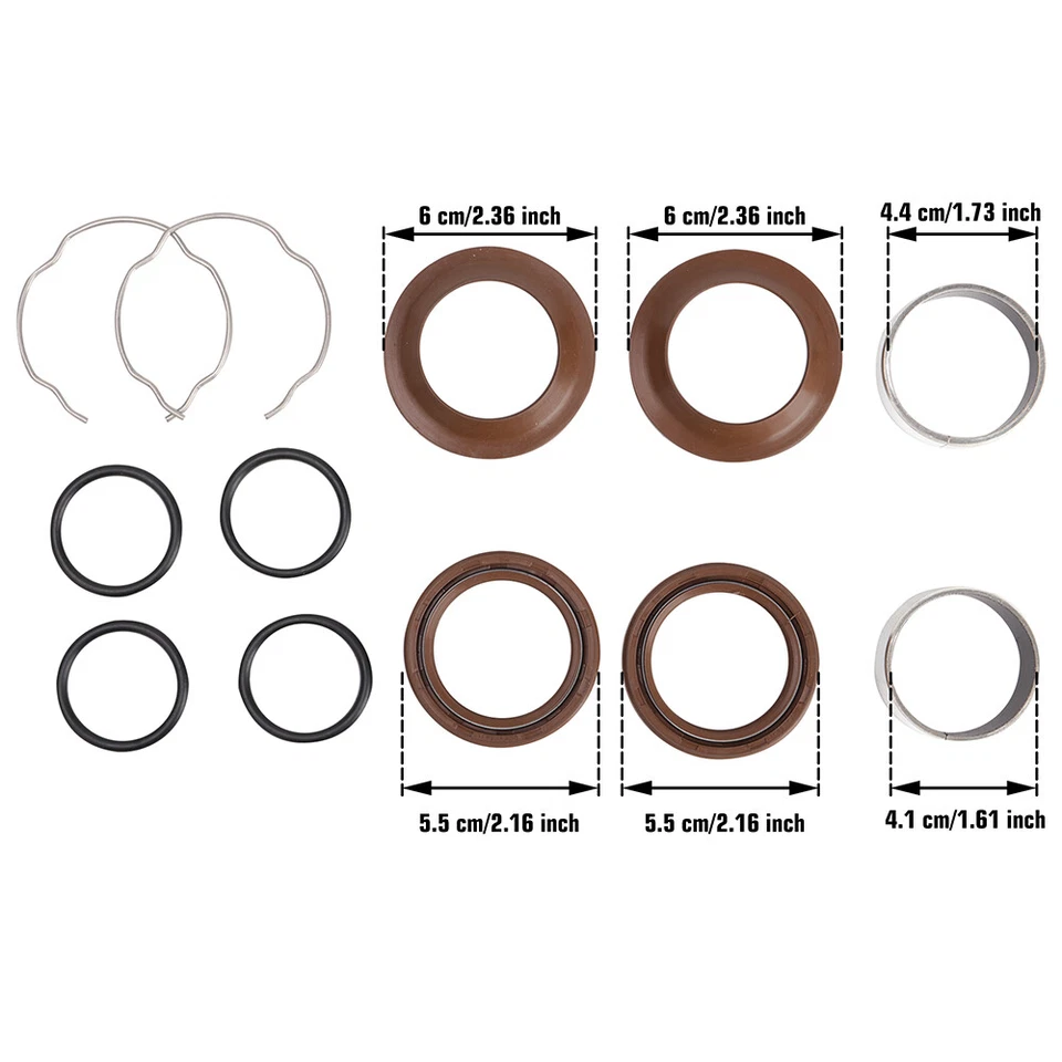 NEW FIT 2008 - 2020 SUZUKI HAYABUSA GSX1300R FORK SEAL KIT 51150-41810 Foto 2 de 4