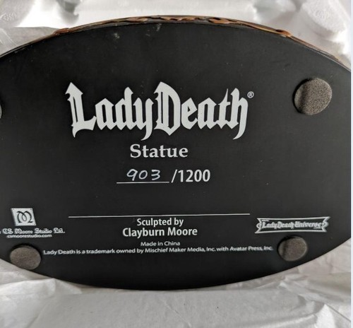 Lady Death Statue CS Moore Studio Presents Brian Pulido's Lady Death, New in Box - Picture 12 of 16
