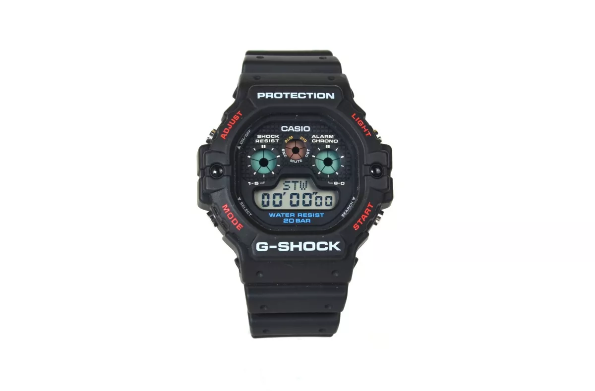 G-Shock 20BAR CASIO 3465 DW-5900 Chronograph Quartz Watch Black Digital  Unisex