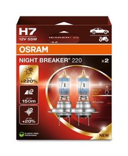 Osram NIGHT BREAKER 220 H7 Halogen-Scheinwerferlampe 64210NB220-2HB 220