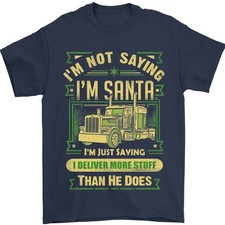 Non Babbo Natale Consegna Autista Natale Divertente T-Shirt 100% IN Cotone