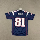 Reebok On Field Jersey Boys Medium Randy Moss New England Patriots Embroidered