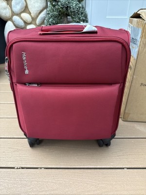 Hanke Underseat 16 Inch Carry On Luggage Spinner Wheels Burgundy New