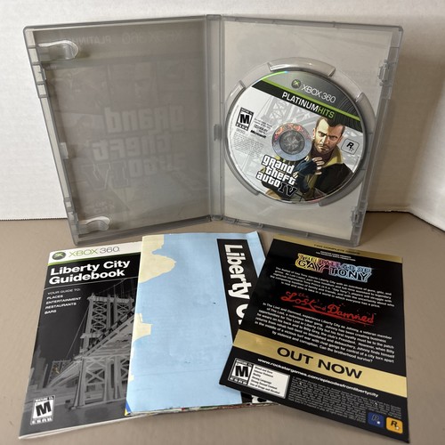 Jeu XBOX 360 - Grand Theft Auto IV (GTA 4) - Version Boîte Avec Notices - Bon État