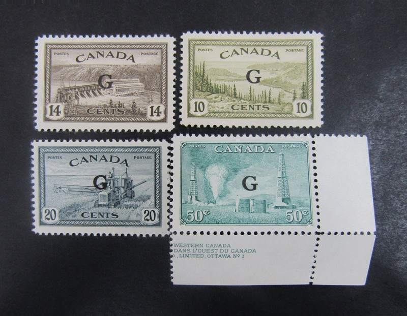 nystamps Canada Stamp # O21-O24 Mint OG H/NH      L24x284