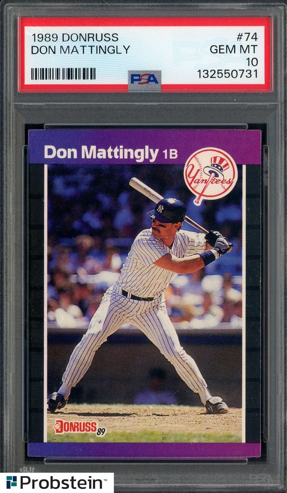 1989 Donruss #74 Don Mattingly New York Yankees PSA 10 GEM MINT