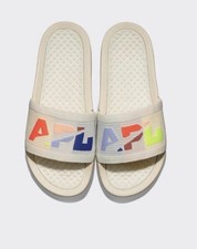 APL Athletic Propulsion Labs Mens TechLoom Slide Pristine Neon Blocked Size 9