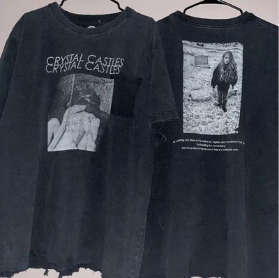 Crystal_Castles Crystal Castles Ii Album Cover T-Shirt black tee vtg