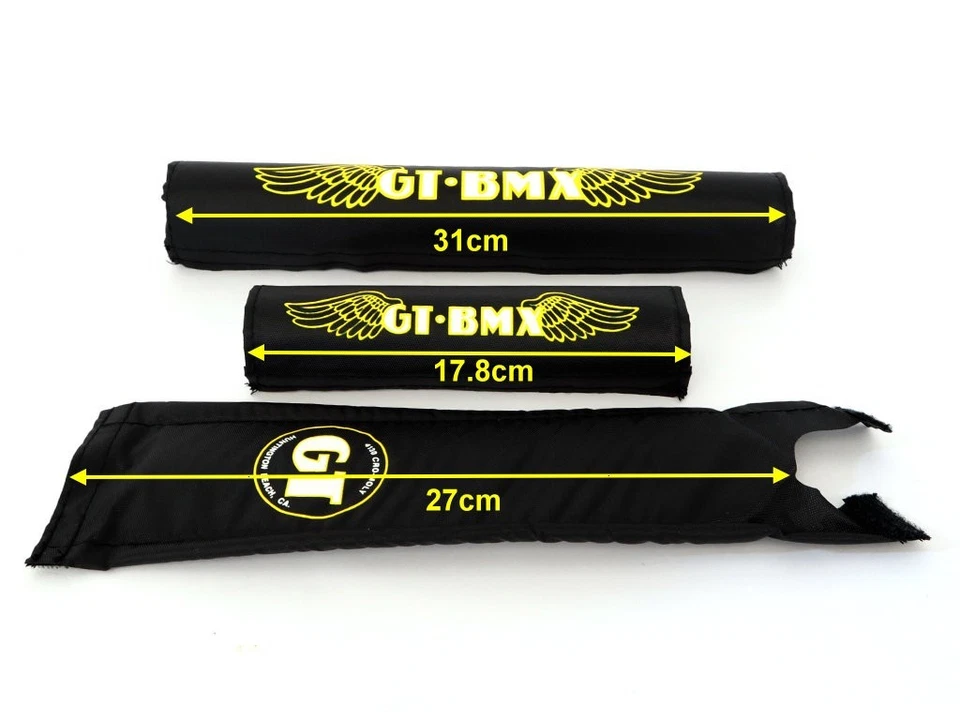 GT 3 Piezas BMX Padset con Espuma Negro/Amarillo Foto 2 de 4