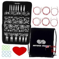 ChiaoGoo Twist Red Lace 5-inch Complete 7500-C Interchangeable Set US 2, 3,