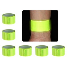40cm Reflective Bands, 6pcs Reflective Arm Bands Straps Wrist Safety, Yellow