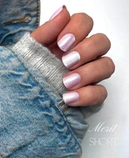 Red Aspen Press On Nails- Merit's Lessons in Love-Short -Square-Pink