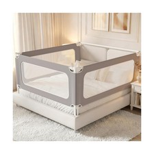 MagicFox 3 Piece King Size Bed Rail for Toddlers, Upgraded Height Adjustable ...