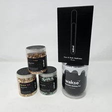 Wakse Hard Wax Kit – Reusable Melting Pot & 3 Premium Wax Beads – Salon-Quality 