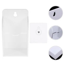  Remote Storage Box Holder Wall Mount Cell Phone Charging Bracket Control