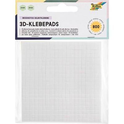 folia doppelseitige Klebepads, 0,5 x 0,5 cm, 800 St.