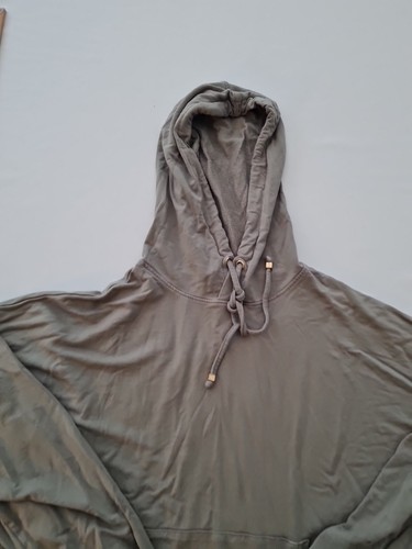 Ladies Hooded Top F&F Size 14 Sage Green Front Pockets 30080 - Picture 4 of 14