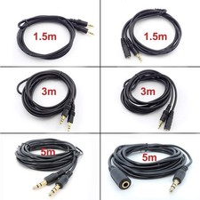 Audio Extension Cord 3.5 Stereo AUX jack 3.5mm male to male female Cable
