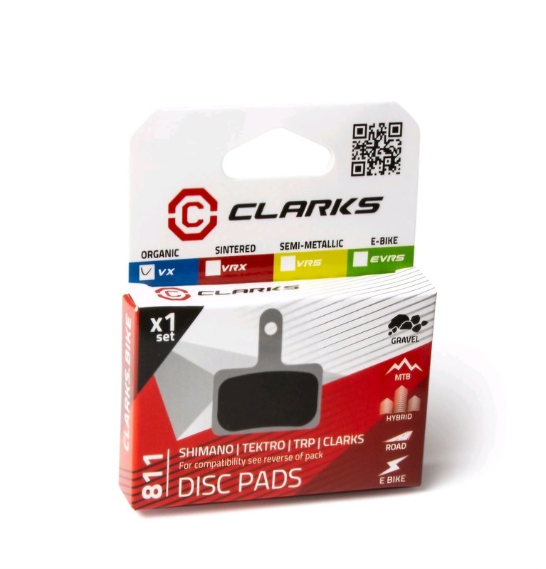 Clarks Disc Brake Pads Organic VX811 Shimano Deore Clarks and Tektro