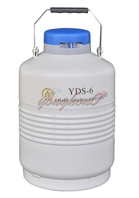 50mm Storage Type Liquid Nitrogen Storage Tank 6L Static Cryogenic Container *yt