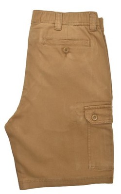 St. John s Bay Men s 10  Stretch Fabric Cargo Shorts - Taffy Brown - 34