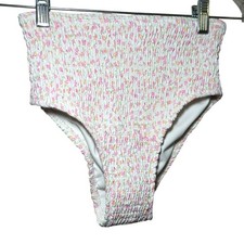 NWT Charlie holiday high waisted bikini bottom women's XS boho ditzy floral