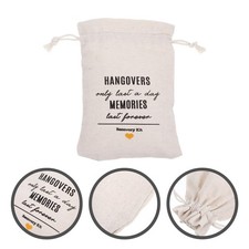10 Pcs Bag for Bridal Shower Cotton Drawstring Party Bachelor Favors