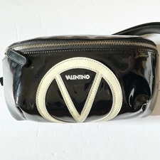 Mario Valentino SPA 2018 SELMA Black Crossbody Bag Bum Bag Fanny Pack FOR REPAIR