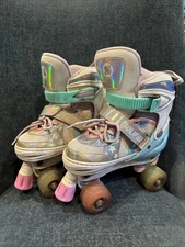 Sulifeel Roller Skates Size 13-3 Medium Kids Adjustable Light Up Wheels - Used