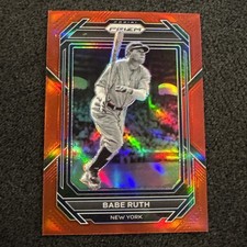 2023 Panini Prizm Babe Ruth #2 New York Yankees RED 154/199 MLB BASEBALL CARD