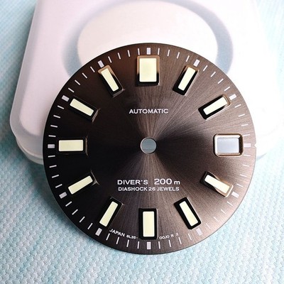 Custom Dial Kit: 62MAS Dial, 28.5mm, Compatible with NH35C3 Super Green Luminous