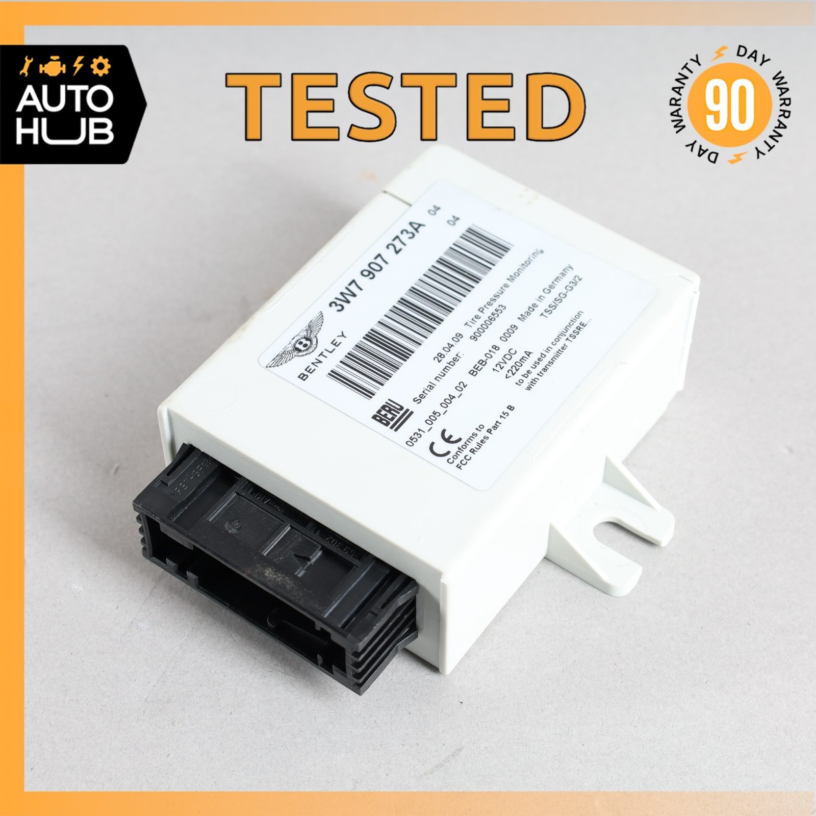 Bentley Continental GTC GT Tire Pressure Monitoring System TPMS Module OEM