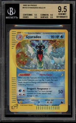 Pokemon Gyarados Skyridge Holo Rare #H10 BGS 9.5 Gem Mint