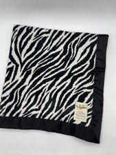 My Blankee Zebra Print Black White Stripes 32" Baby Security Blanket Blankey