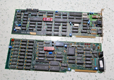 ZENITH DATA SYSTEMS 8088 CPU/MEMORY & CGA or EGA VIDEO/FLOPPY boards 8-BIT ISA.