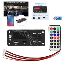 Amplifier Bluetooth 5.0 MP3 Player Decoder Board Car FM Speaker Module 2x25W 12V