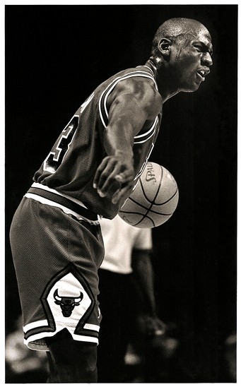 Michael Jordan Chicago Bulls NBA 1990 Type 1 Original Archival 8" x 10" B&W NEW