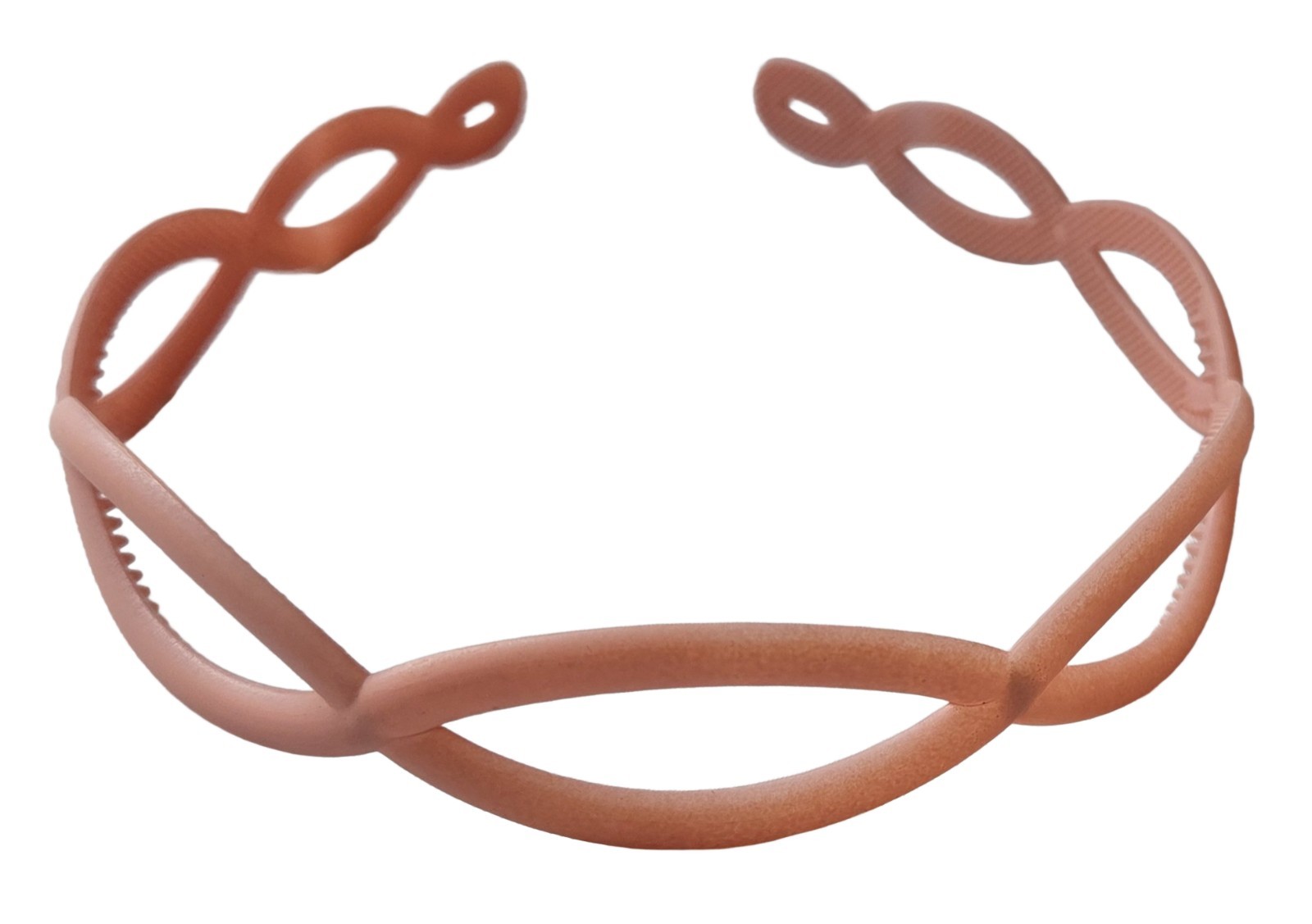 NEW Pink Matt Plastic Weave Headband 2.3cm Wide Small Teeth Hairband