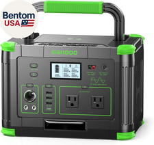 1000W Portable Power Station 999Wh, 110V Pure Sine Wave AC Outlet 2000W Peak ,