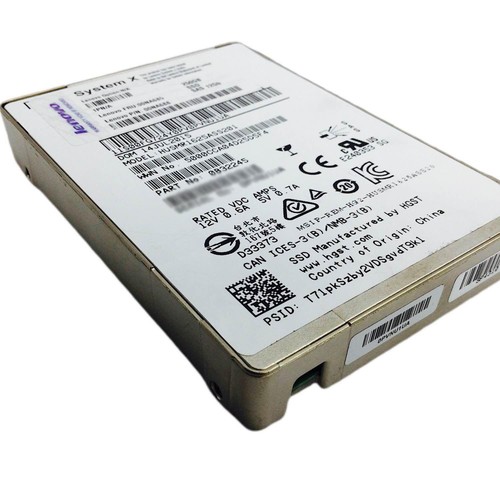 250GB SAS SSD 00NA688 Lenovo System X 2.5" Server Hard Drive 12Gbps - Picture 3 of 6