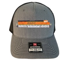 BNSF ES44C4 Richardson Gray Railfan Hat by Andy Fletcher