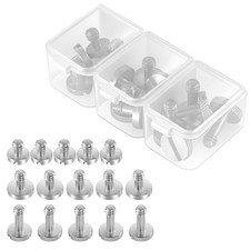 NEEWER 15PCS 1/4in Screws with Storage Cases 3 Sizes Stainless Steel Camera