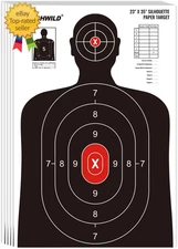 Highwild Shooting Range Silhouette Paper Target - 23X35 Inches - Suitable for Ha