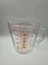 Pyrex Measuring Cup 516  2 Cup Red Lettering ...